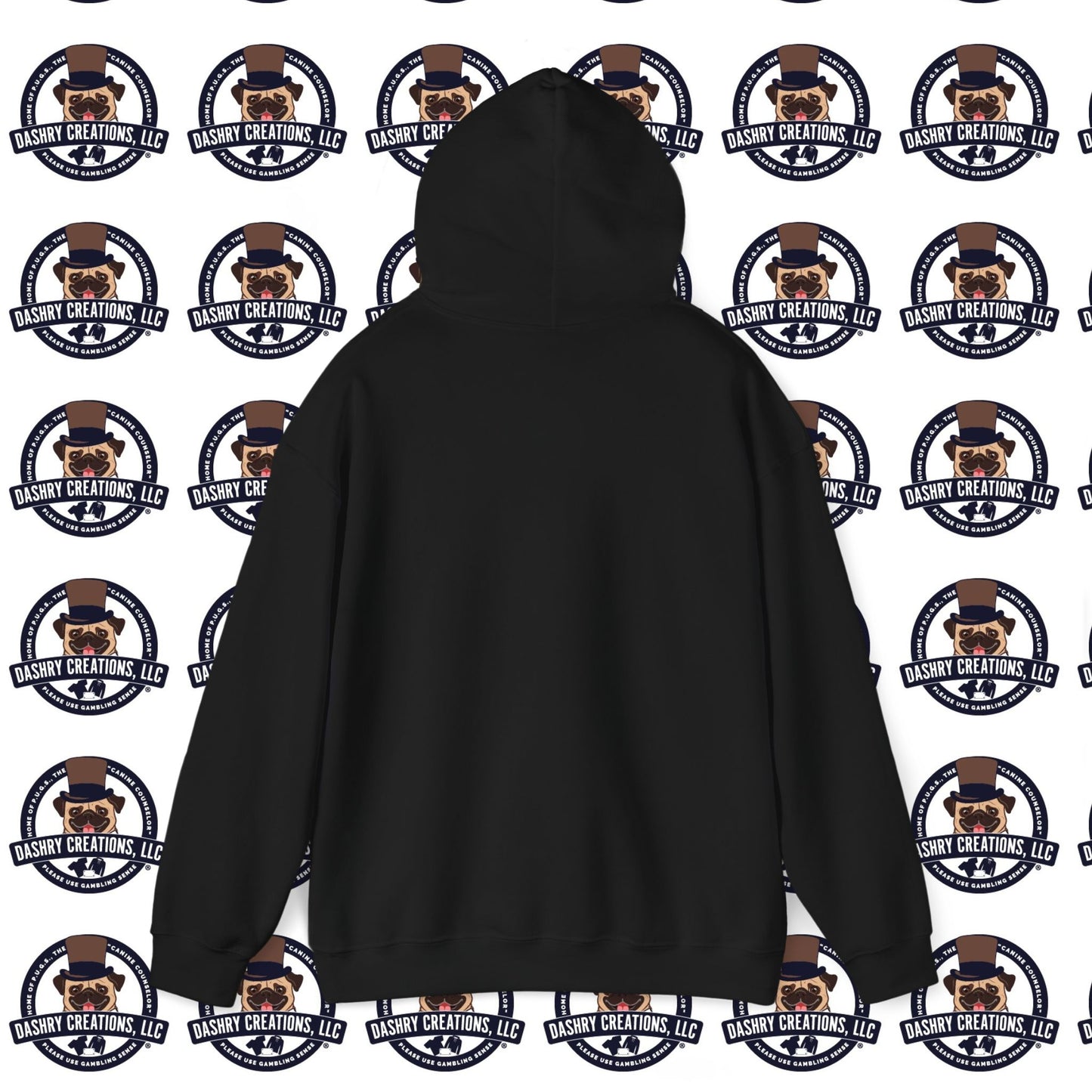 Slots “Everybody’s Got A System” Blue & Black Top Hat Unisex Heavy Blend™ Hooded Sweatshirt