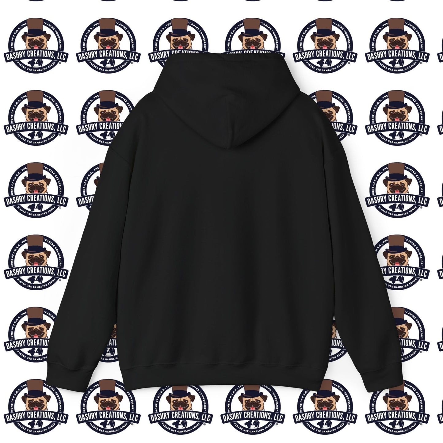Slots “Everybody’s Got A System” Blue & Black Top Hat Unisex Heavy Blend™ Hooded Sweatshirt